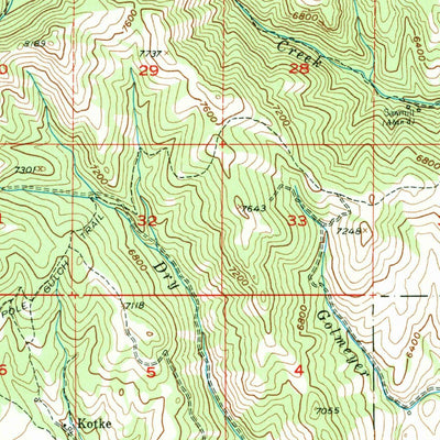 United States Geological Survey Fridley Peak, MT (1955, 62500-Scale) digital map