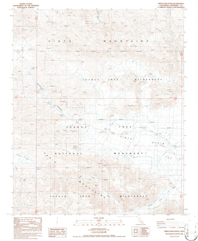 United States Geological Survey Fried Liver Wash, CA (1986, 24000-Scale) digital map