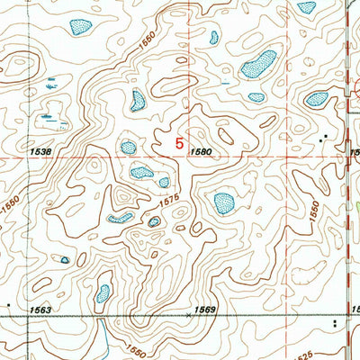 United States Geological Survey Fried, ND (1990, 24000-Scale) digital map