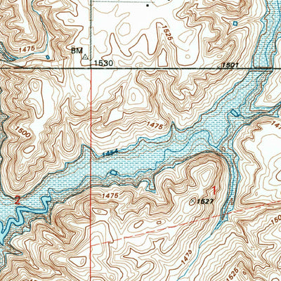United States Geological Survey Fried, ND (1990, 24000-Scale) digital map