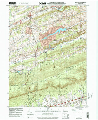United States Geological Survey Friedensburg, PA (1999, 24000-Scale) digital map