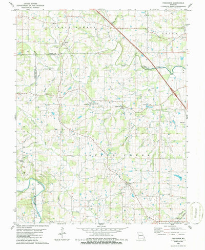 United States Geological Survey Friedheim, MO (1980, 24000-Scale) digital map