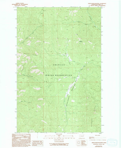 United States Geological Survey Friedlander Meadows, WA (1989, 24000-Scale) digital map