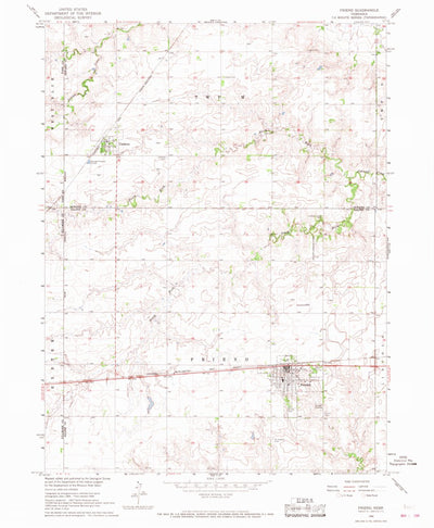 United States Geological Survey Friend, NE (1966, 24000-Scale) digital map