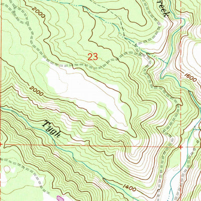 United States Geological Survey Friend, OR (1962, 24000-Scale) digital map