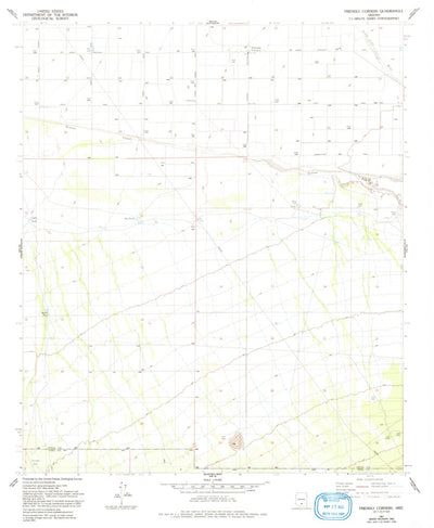 United States Geological Survey Friendly Corners, AZ (1981, 24000-Scale) digital map