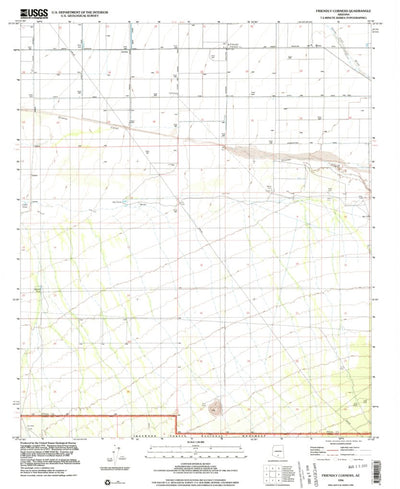 United States Geological Survey Friendly Corners, AZ (1996, 24000-Scale) digital map
