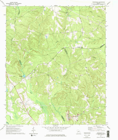 United States Geological Survey Friendship, GA (1972, 24000-Scale) digital map