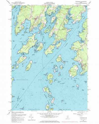 United States Geological Survey Friendship, ME (1955, 24000-Scale) digital map