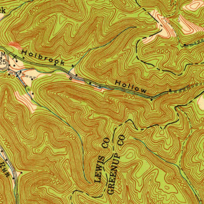 United States Geological Survey Friendship, OH-KY (1951, 24000-Scale) digital map