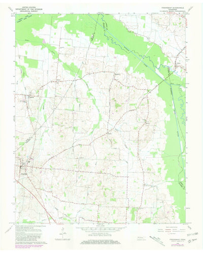 United States Geological Survey Friendship, TN (1965, 24000-Scale) digital map