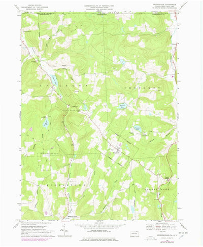 United States Geological Survey Friendsville, PA-NY (1967, 24000-Scale) digital map