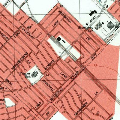 United States Geological Survey Friendswood, TX (1982, 24000-Scale) digital map