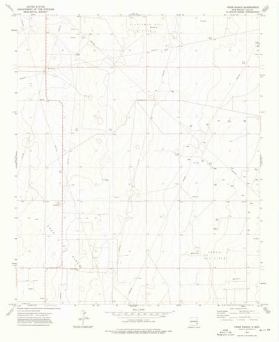 United States Geological Survey Frier Ranch, NM (1973, 24000-Scale) digital map