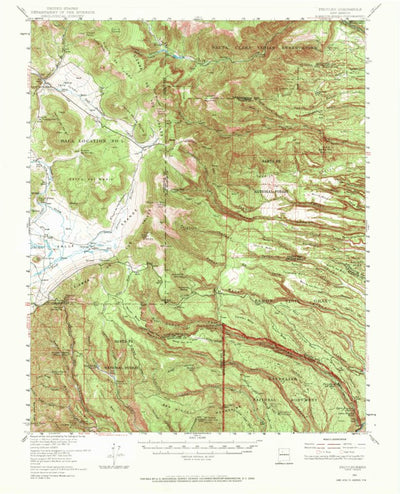 United States Geological Survey Frijoles, NM (1953, 62500-Scale) digital map
