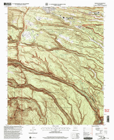 United States Geological Survey Frijoles, NM (2002, 24000-Scale) digital map