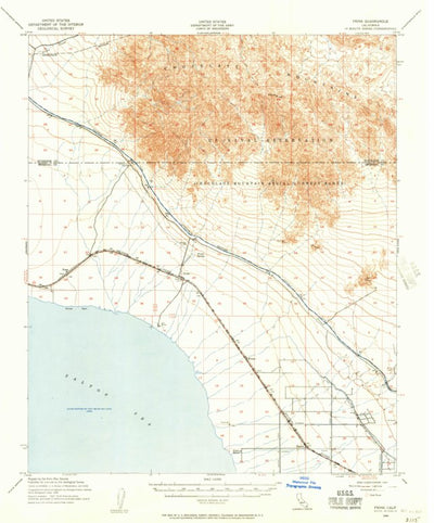 United States Geological Survey Frink, CA (1940, 62500-Scale) digital map