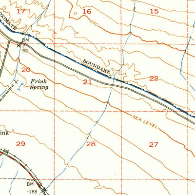 United States Geological Survey Frink, CA (1940, 62500-Scale) digital map