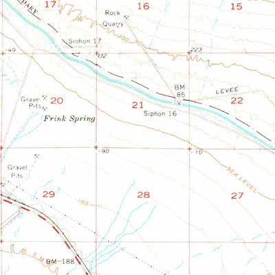 United States Geological Survey Frink, CA (1956, 62500-Scale) digital map