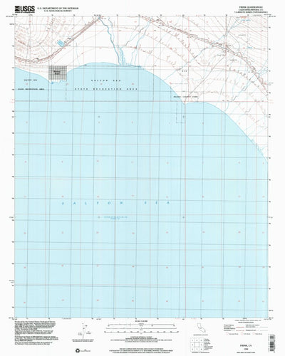 United States Geological Survey Frink, CA (1998, 24000-Scale) digital map