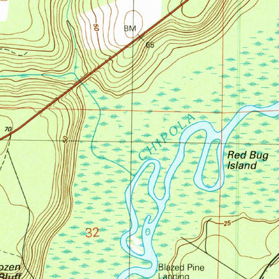 United States Geological Survey Frink, FL (1990, 24000-Scale) digital map