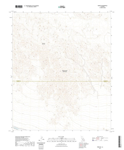 United States Geological Survey Frink NE, CA (2021, 24000-Scale) digital map