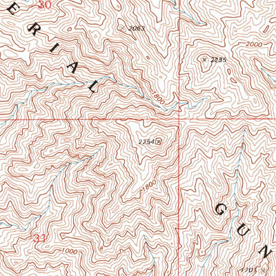 United States Geological Survey Frink NW, CA (1992, 24000-Scale) digital map