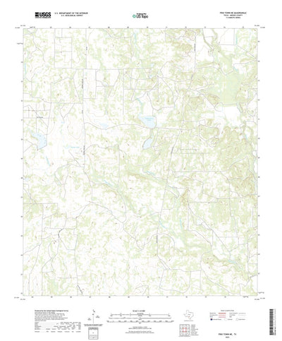United States Geological Survey Frio Town NE, TX (2022, 24000-Scale) digital map