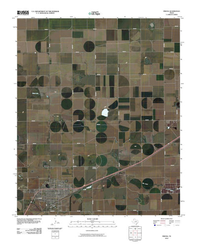 United States Geological Survey Friona, TX (2010, 24000-Scale) digital map