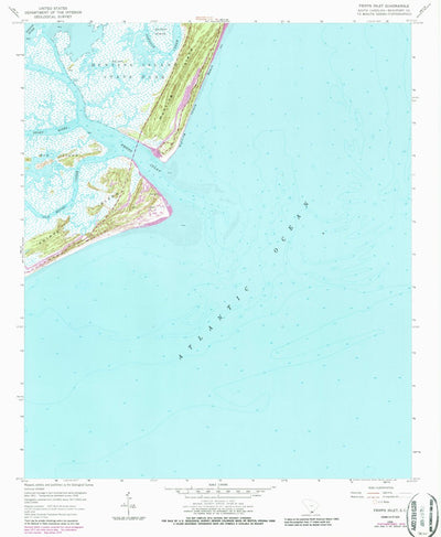 United States Geological Survey Fripp Inlet, SC (1958, 24000-Scale) digital map