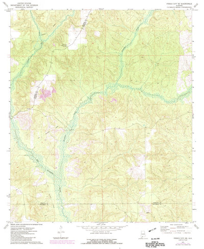 United States Geological Survey Frisco City SE, AL (1972, 24000-Scale) digital map