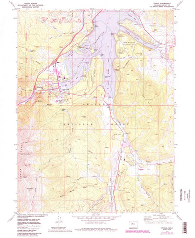 United States Geological Survey Frisco, CO (1970, 24000-Scale) digital map