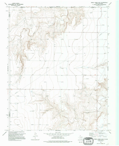 United States Geological Survey Frisco Creek East, TX-OK (1974, 24000-Scale) digital map