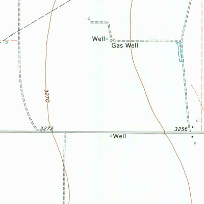United States Geological Survey Frisco Creek East, TX-OK (1974, 24000-Scale) digital map