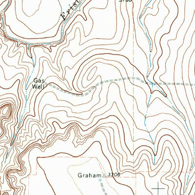 United States Geological Survey Frisco Creek East, TX-OK (1974, 24000-Scale) digital map