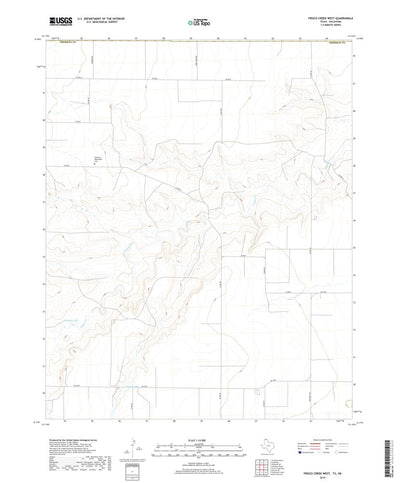 United States Geological Survey Frisco Creek West, TX (2019, 24000-Scale) digital map