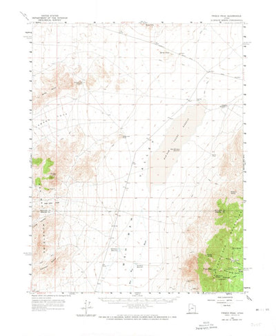 United States Geological Survey Frisco Peak, UT (1960, 62500-Scale) digital map