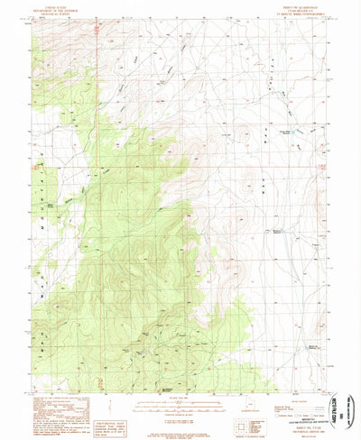 United States Geological Survey Frisco SW, UT (1989, 24000-Scale) digital map