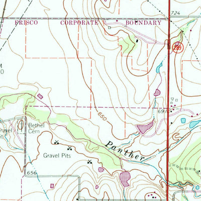 United States Geological Survey Frisco, TX (1960, 24000-Scale) digital map