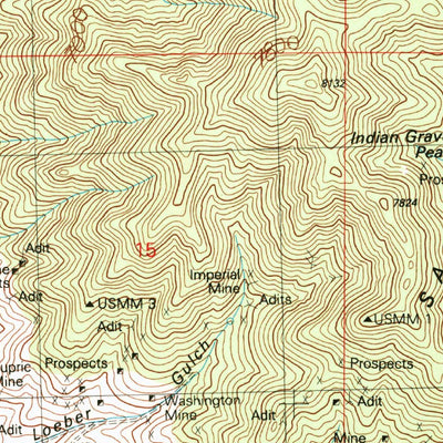 United States Geological Survey Frisco, UT (1989, 24000-Scale) digital map