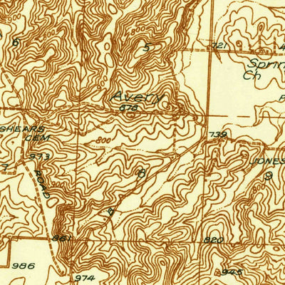 United States Geological Survey Fristoe, MO (1938, 48000-Scale) digital map