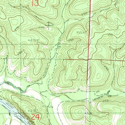 United States Geological Survey Fristoe, MO (1982, 24000-Scale) digital map