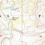 United States Geological Survey Fritz Canyon, AZ (1997, 24000-Scale) digital map
