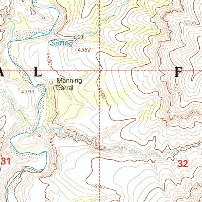 United States Geological Survey Fritz Canyon, AZ (1997, 24000-Scale) digital map