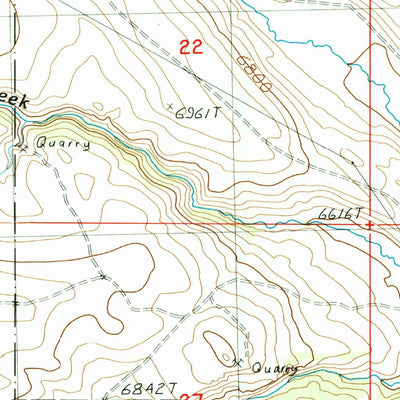 United States Geological Survey Fritz Peak, ID-MT (1987, 24000-Scale) digital map