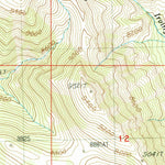 United States Geological Survey Fritz Peak, ID-MT (1987, 24000-Scale) digital map
