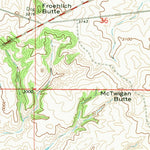United States Geological Survey Froehlich Butte, MT (1967, 24000-Scale) digital map