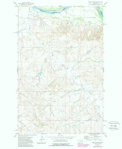 United States Geological Survey Frog Coulee, MT (1972, 24000-Scale) digital map