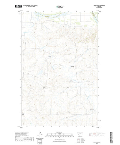 United States Geological Survey Frog Coulee, MT (2020, 24000-Scale) digital map