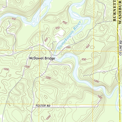 United States Geological Survey Frog Lake, WI (2013, 24000-Scale) digital map